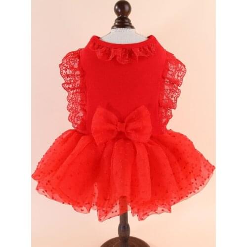 Pet Dog Wedding Dress Cat Puppy Small Dog Princess Costume Chihuahua Yorkshire Pomeranian Shih Tzu Maltese Poodle Bichon Clothes