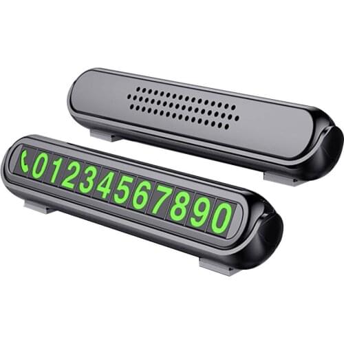 Creative Car Stickers Aromatherapy Car Temporary Stop Parking Card Luminous Phone Number Display Plate