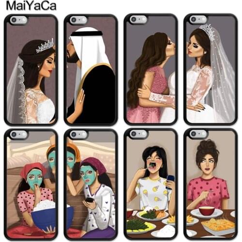 MaiYaCa Fashion Girls Brunette Blonde Couple Case For iPhone 12 mini 11 Pro Max SE 2020 6S 7 8 Plus 5S XS Max XR X Coque