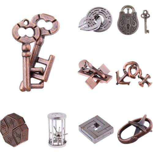 Chinese al Intelligent Lock Puzzle Box Brain Teaser IQ Test Game Toys