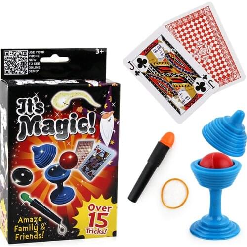 Magic Kit Set with Instruction Manual(no box)Magic Tricks Close Up Magia Simple Magie Illusion Gimmick Props Toys for Kids