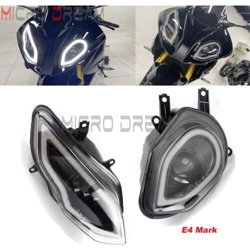 Headlamp Housing Hi/Lo Beam Runnning Lights For BMW S1000RR 2015-2018 Motorcycle Replacement E-mark E4 Headlight LED Assembly