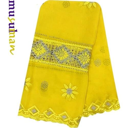 2021 New African Women Scarf Soft Chiffon Scarf Dubai Isalmic Scarf Embroidery Muslim Hijab Scarf for Shawls Wraps BH529