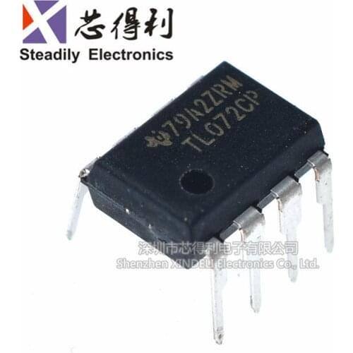 10pcs/lot Brand New & Original TL072CP TL072 Dip-8 Operaonal Amplifier