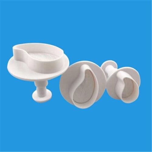 Water Droplets Fondant Cutter Plastic Cake Cookie Biscuit Cutter Plunger Mold Fondant Baking Cake Decorating Christmas Baking