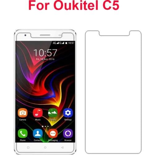 Tempered Glass Film for Oukitel C5 / C5 Pro / 5 inch Front Explosionproof LCD Screen Protector for Oukitel C5 pelicula de vidro
