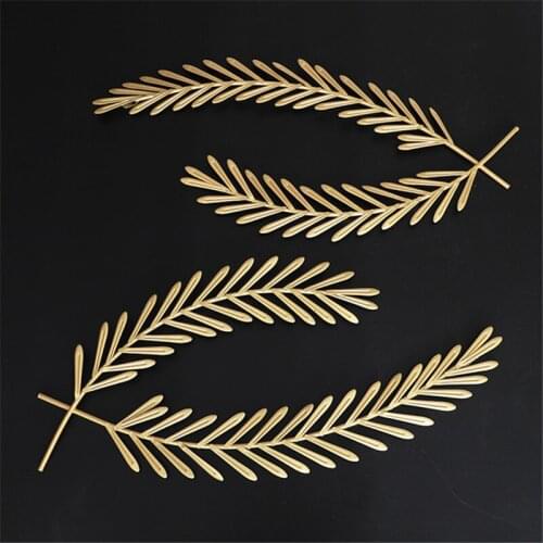 Luxury iron 3D stereo wheat ear wall decoration home living room sofa background hotel cafe pendant metal wall decoration