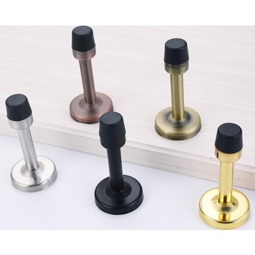 79mm Stainless Steel Door Stopper On The Top Of The Door Anti-collision Door Stop On The Wall Of Toilet No-punching door top