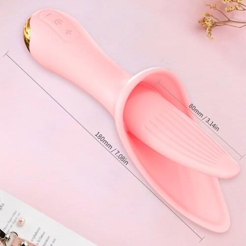Tongue Lick Vibrator for Women G-Spot Vagina Clitoris Stimulator Female Masturbation Toys Adult Pussy Licking Tool Sex Machine