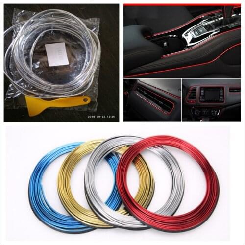 Car interior Decoration thread Strip for Nissan Teana X-Trail Qashqai Livina Sylphy Tiida Sunny March Murano Geniss Juke