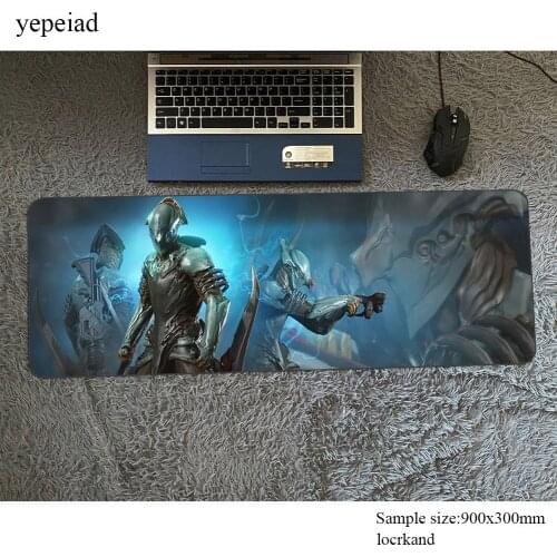 Warframe pad mouse 90x30cm computer gamer mouse pad anime padmouse big thick mousepad ergonomic gadget office desk mats