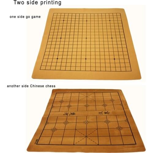 Suede Leather Go game chessboard International Standard 19 line go chess Chinese chess board , wear-resistant
