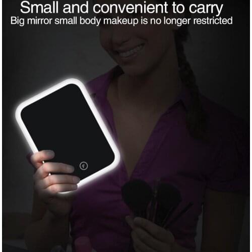 Mirrors Mirror Lamp Makeup Mirrors Table Mirror Cosmetic Beauty Gifts LED Lighted Bathroom Home Decor Folding Touch Screen