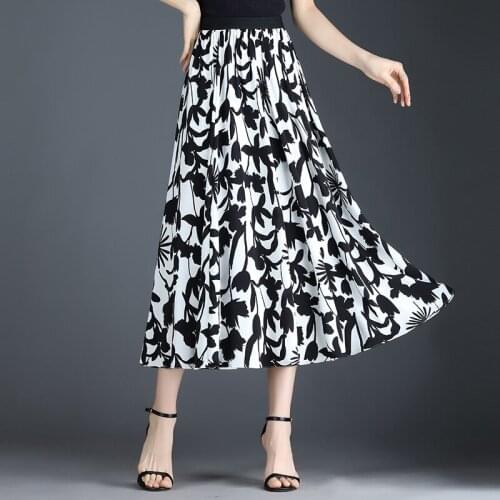 Women Pleated Tutu Tennis Beach Kawaii Skirt Jupe Punk Short White Black Chiffon Floral Skirts High Waist Bandage Sexy Summer