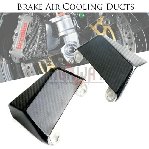 100mm Radial Carbon Fiber Front Brake Caliper Pads Cooling Air Duct Channel System For Ducati MONSTER 1200 2014-2019 Cooler Pipe