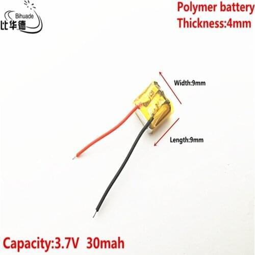 3.7V,30mAH,400909 PLIB; polymer lithium ion / Li-ion battery for GPS,mp3,mp4,mp5,dvd,bluetooth,model toy mobile bluetooth