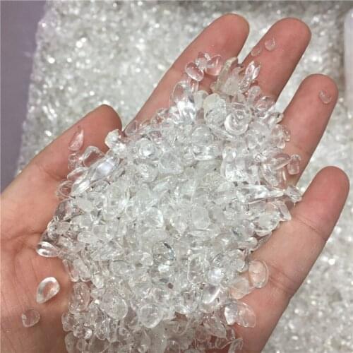 50g AAA Natural Lot of Tiny Clear Quartz Crystal Rock Chips Degaussing mini small crystal