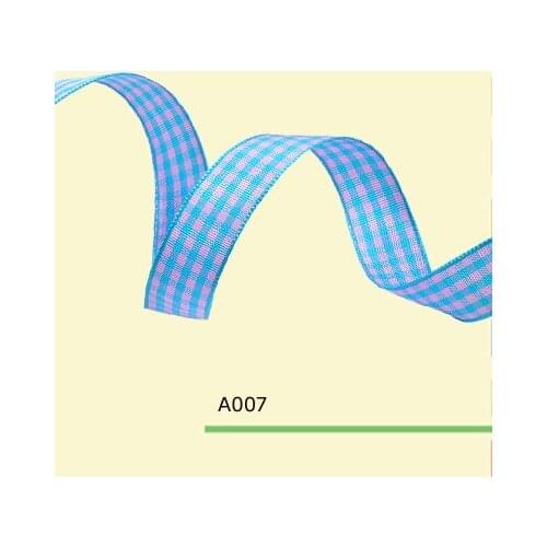 7/8" Inch 22mm tartan plaid ribbon