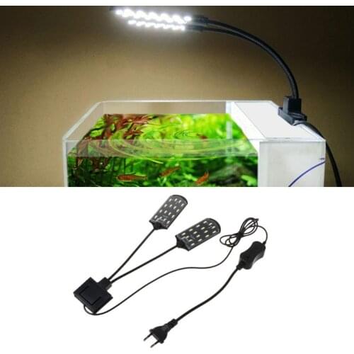 C5AD 10W Fish Tank Lamps EU Plug Aquarium Plant Lights High Brightness Energy Saving