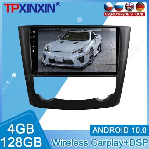Android 10.0 Carplay 4+128G For Renault Kadjar 2016 2017 2018 Radio Recorder IPS Multimedia Player Stereo Head Unit GPS Navigate