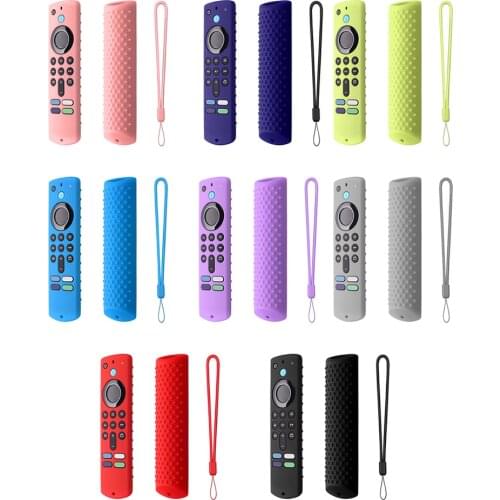 TV Remote Control Cover Protective Case For Amazon Fire TV Stick 3rd Gen 2021 Controller Non-slip Silicone Remote Control Case
