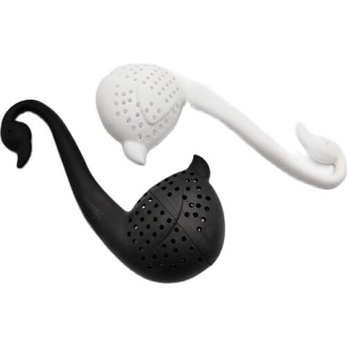 Black White Swan Tea Infuser Beautiful Tea Set Bags Filter Colander Spice Flower Tea Herbal Strainer Kitchen Tool Teaware