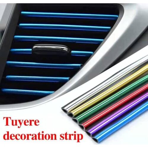 10 Pieces Of 20cm U-Shaped Decorative Strip For Automobile Air Conditioner Outlet Automobile Modeling Sticker Automobile Sticker