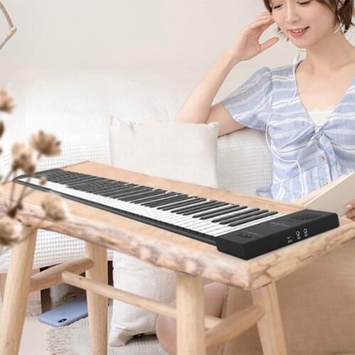 Hand Rolled Electronic Piano 88 Keys Folding Portable Kids Electronic Piano Keyboard Teclado Musical Musical Instruments DF50DZ