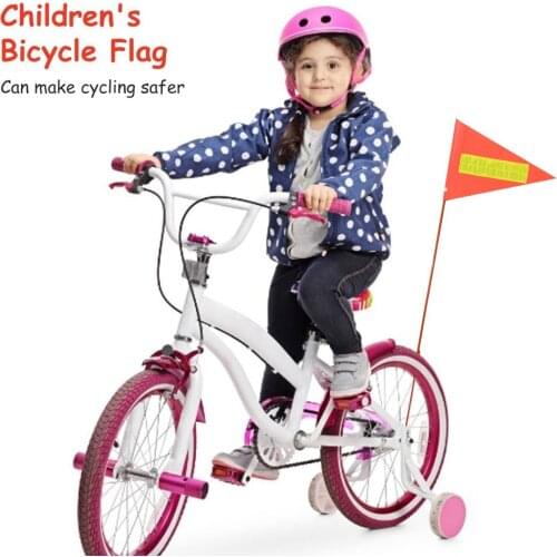 Riding Bicycle Flag Durable Waterproof Weatherproof Tear-resistant Mountain Bike Safety Flag Children Cycling Equipment Elegant