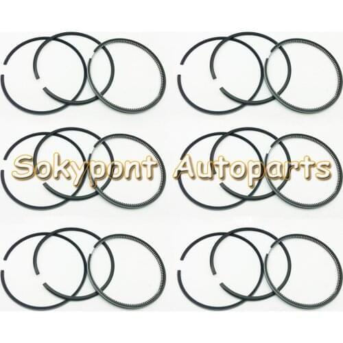 FE6 FE6T FE6TA Piston Rings Set for Nis-san Engine（6 Sets piston ring for one engine
