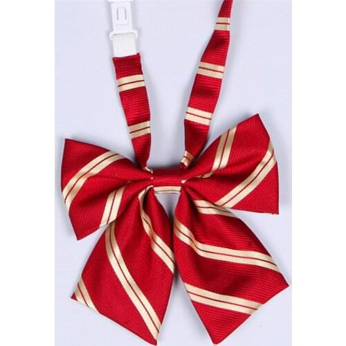 Jk Bow Tie Striped Solid Uniform Collar Butterfly Cravat Japanese High School Students School Uniform Sailor Suit Accessories