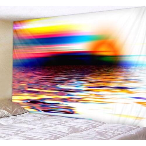 Sky starry sky tapestry sunrise landscape wall hanging hippie home decoration yoga beach mat tapiz witchcraft wall covering