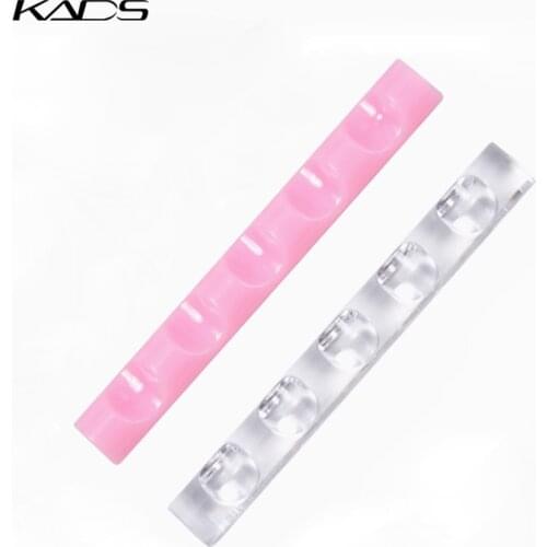 KADS Nail Art Brush Holder Acrylic Clear Pink Nail Brush Rack UV Gel Brush Rest Holders Nail Pen Display Stand Manicure Tools