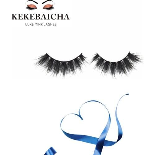 KEKEBAICHA 3d effect mink lashes 100% sterilized mink fur eyelashes makeup false eyelash reusable winged long eye lashes beauty