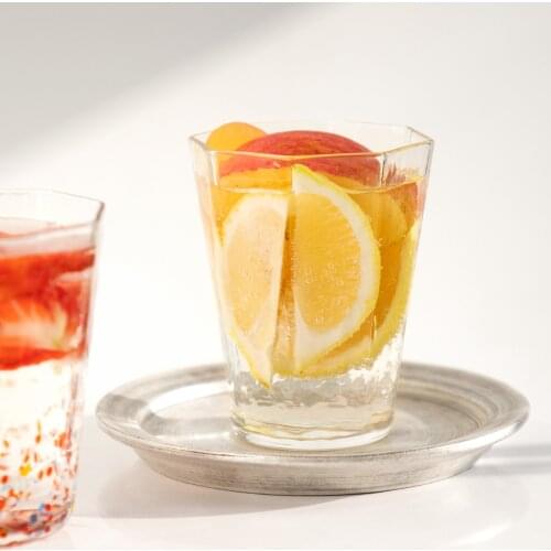 Creative Nordic Glass Cup Unique Drinking Heat Resistant Stippling Glass Hand Painted Copas Champagne Daily Necessities EB5BLB