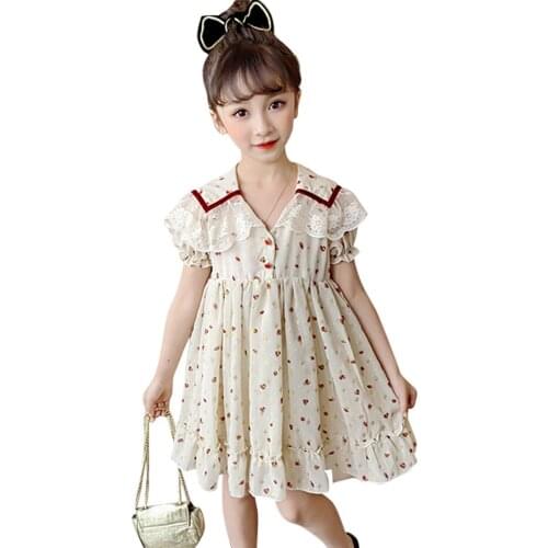Dress For Girls Heart Pattern Girls Party Dress Lace Children Dresses Summer Clothes For Girls 6 8 10 12 14