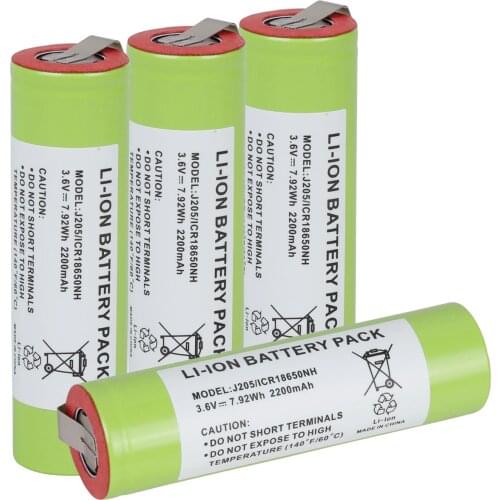 100% New ICR18650NH 3.6V 3400mAh 18650 Rechargeable Lithium Battery For 18650 Battery + DIY Nickel piecE