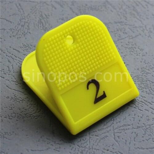 Plastic Numbered Clips For Shoes, ID number tag identification clip locker sauna spring bath gym spa fitness luggage checkroom