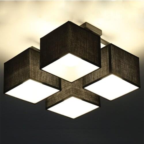 Fabric cloth led ceiling light Atmosphere modern living room lamp Nordic led ceiling lamps bedroom lighting