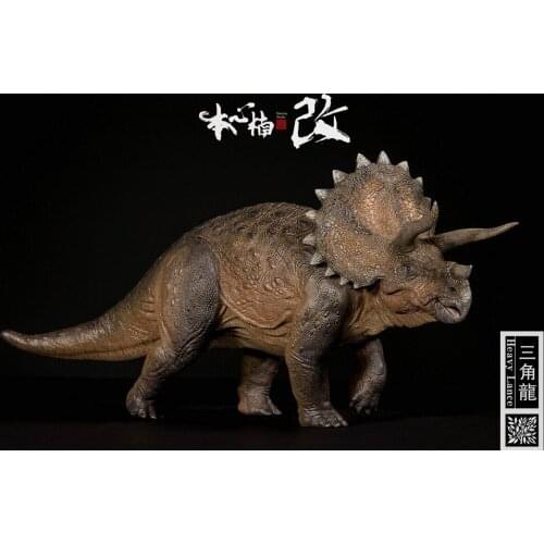 1:35 Nanmu Triceratops Heavy Lance Dinosaurs Prehistoric Animal Model Movie Figure Classic Toy Original Color