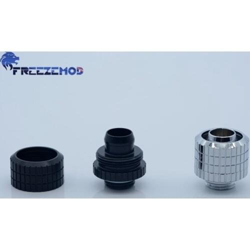 FREEZEMOD G1/4'' external thread for 10X16mm soft tube inner Hexagonal fixed fittings for computer water cooling. BRGKN-3FH