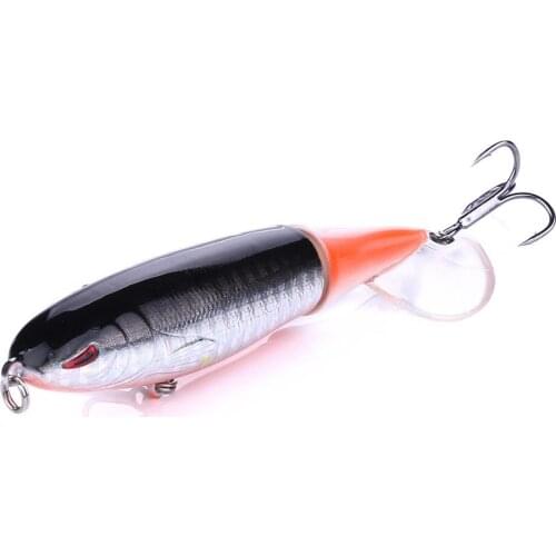 1pcs Quality Whopper Plopper 100mm/13.2g Top Water Popper Fishing Lure Hard Bait Wobblers Rotating Soft Tail Fishing Tackle
