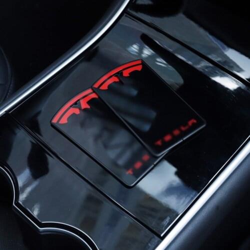 Car Key Shell Buckle for Tesla Model 3 Y Mirror Car Remote Control Key Protection Glass Card Key Cover Decoration Accessories