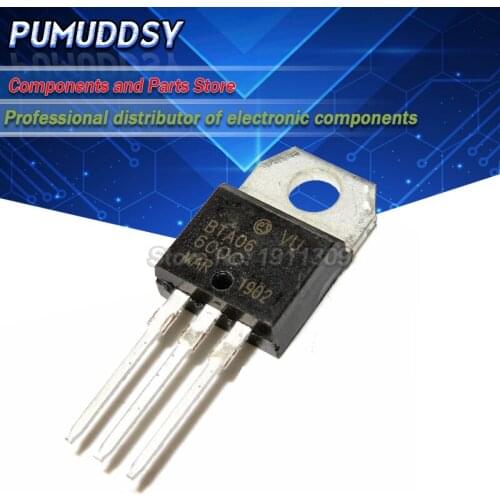 10PCS BTA06-600C TO-220 BTA06-600 TO220 bidirectional triode thyristor IC