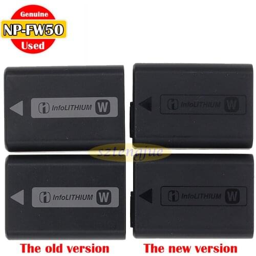 Used Original NP-FW50 battery for Sony ILCE-3000 ILCE-5100 ILCE-6000 ILCE-6300 ILCE-6500 ILCE-7M2 ILCE-7R 7S NEX-5T BC-VW1