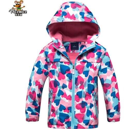 Girl Polar Fleece Waterproof Jacket 2020 Spring Autumn Children Coats Sport Casual Kids Jackets Double-deck Windproof Jackets