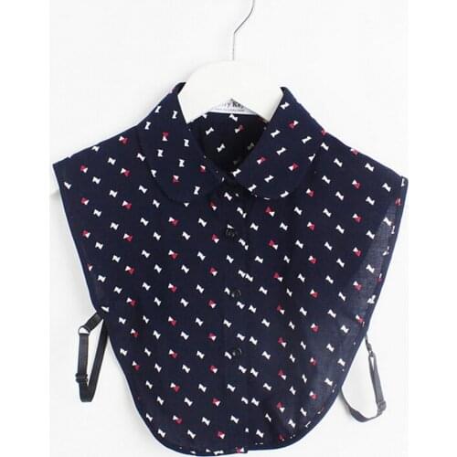 Cute Floral Removeable Fake Collar Detachable Half Shirt Blouse Tops Cotton Blend False Collars Accessories
