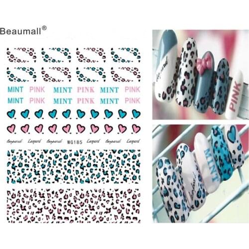 Fashion Nails Art Manicure Back Glue Decal Decorations Design Nail Sticker For Nails Tips Beauty