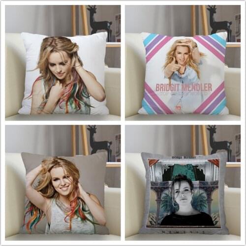 Musife Bridgit Mendler Pillowcase Custom Square Pillow Cover Case Zipper Pillowcase 35*35,40*40,45*45cm Drop Shipping