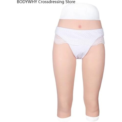 New Cross-dressing Silicone Fake Vagina Cropped Trousers Trousers Free Shipping